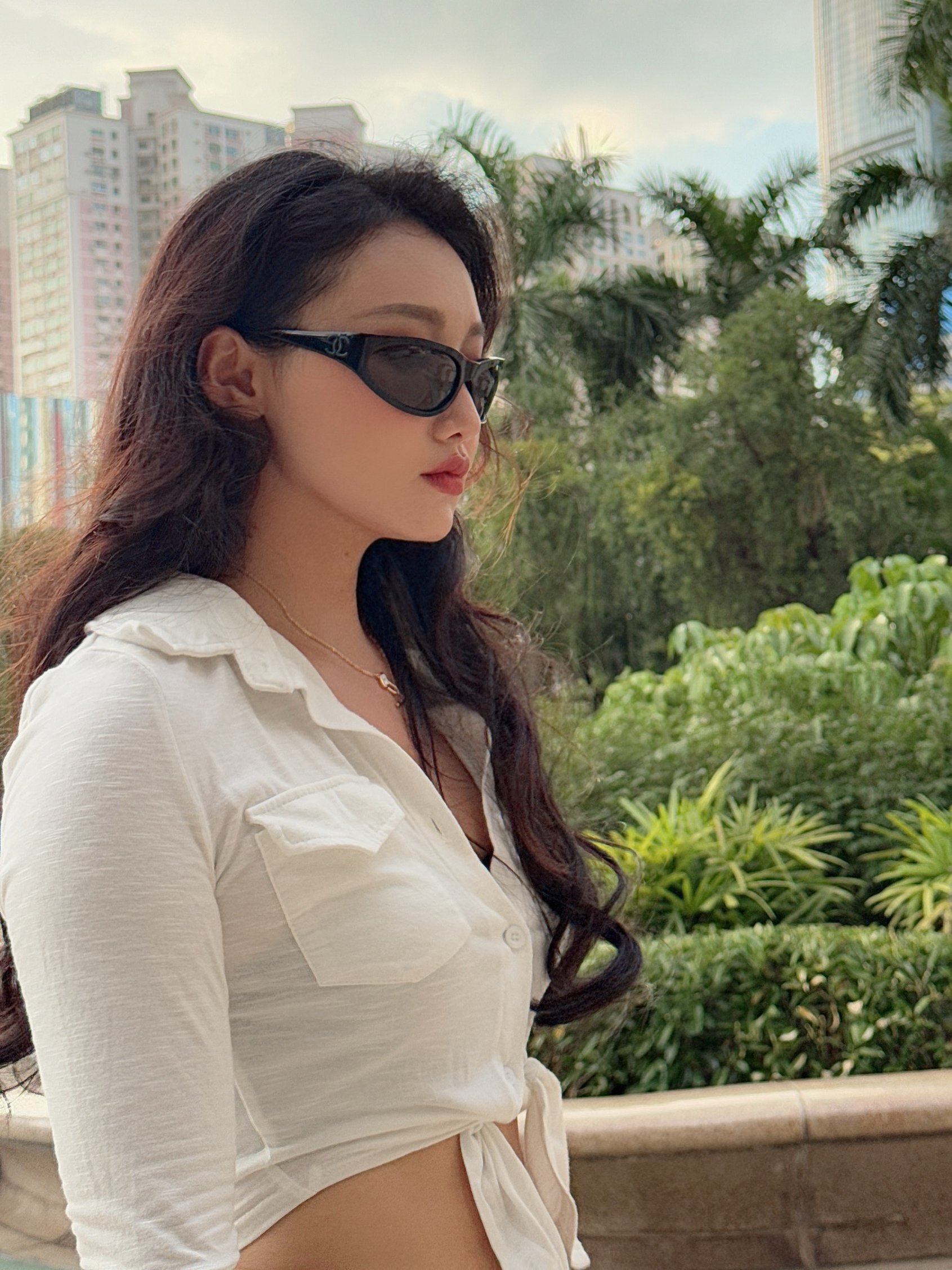 Women’s Chic Khaki Utility Jumpsuit – Long Sleeve Military Romper