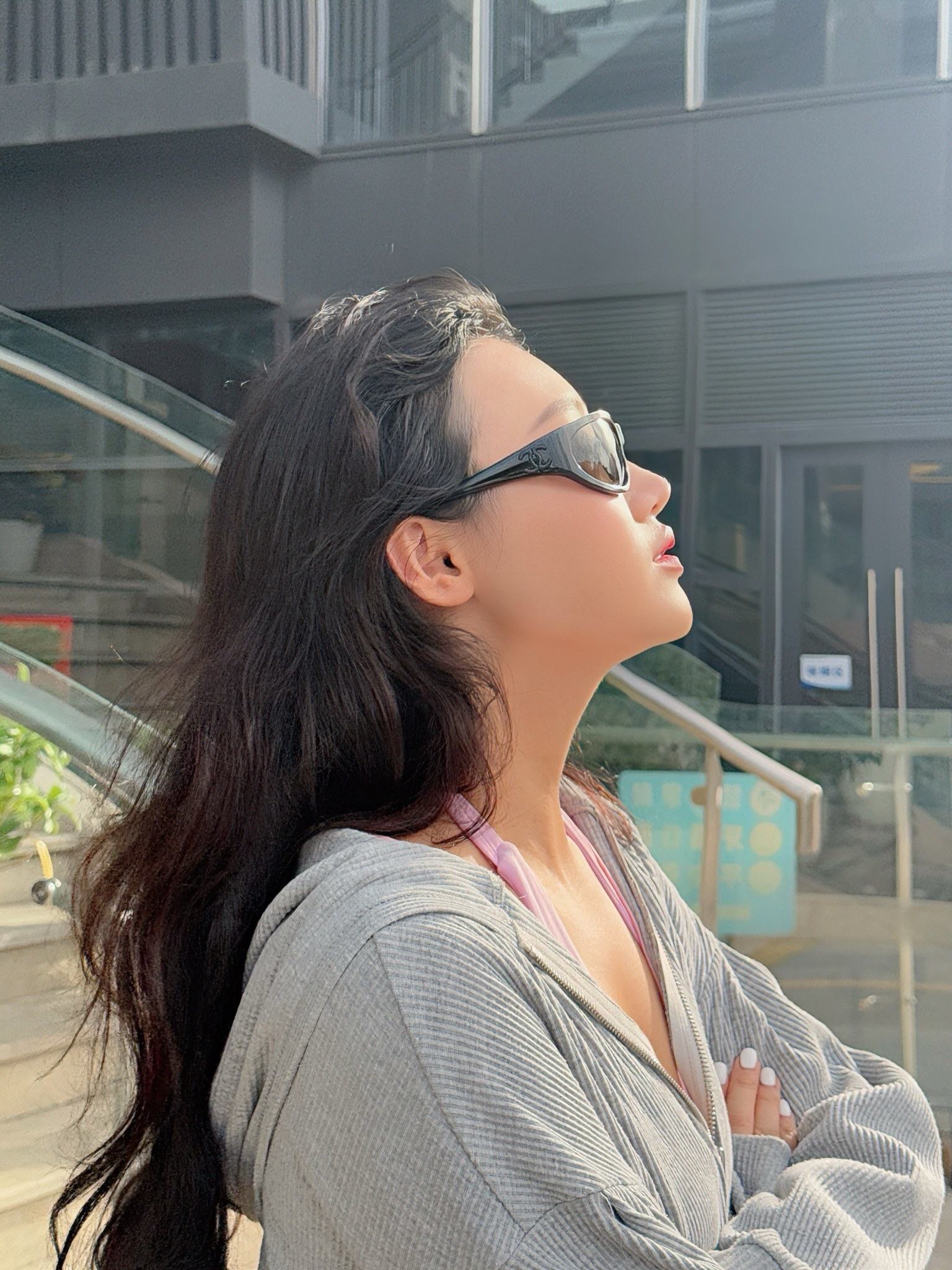 Women’s Chic Khaki Utility Jumpsuit – Long Sleeve Military Romper