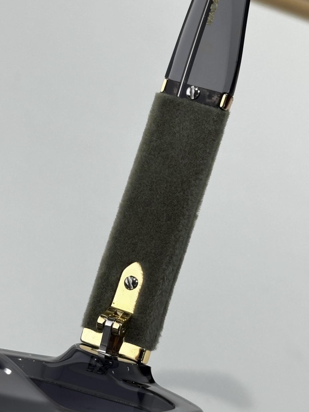 Chanel Oversized Square Sunglasses – Grey Gradient & Green Temples