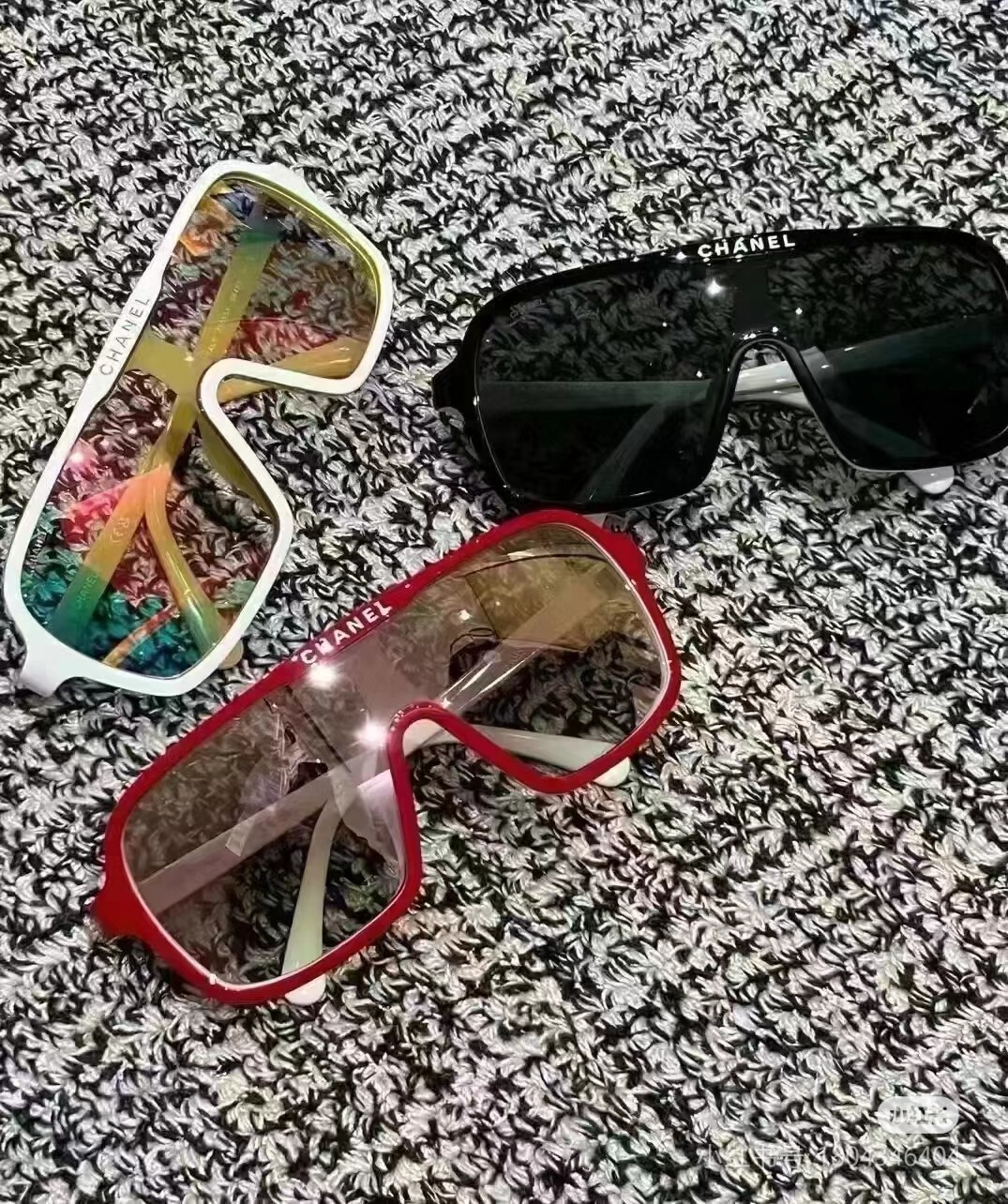 Luxury Designer Shield Sunglasses – Oversized Black Winter Eyewear