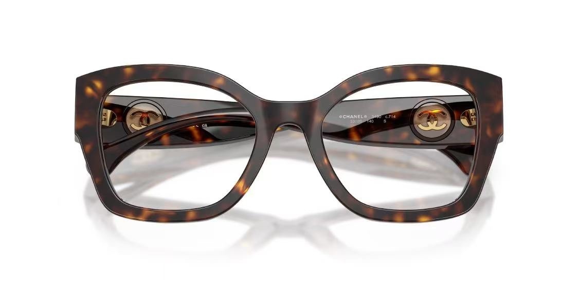 Chanel Luxury Tortoise Shell Cat-Eye Eyeglass Frames