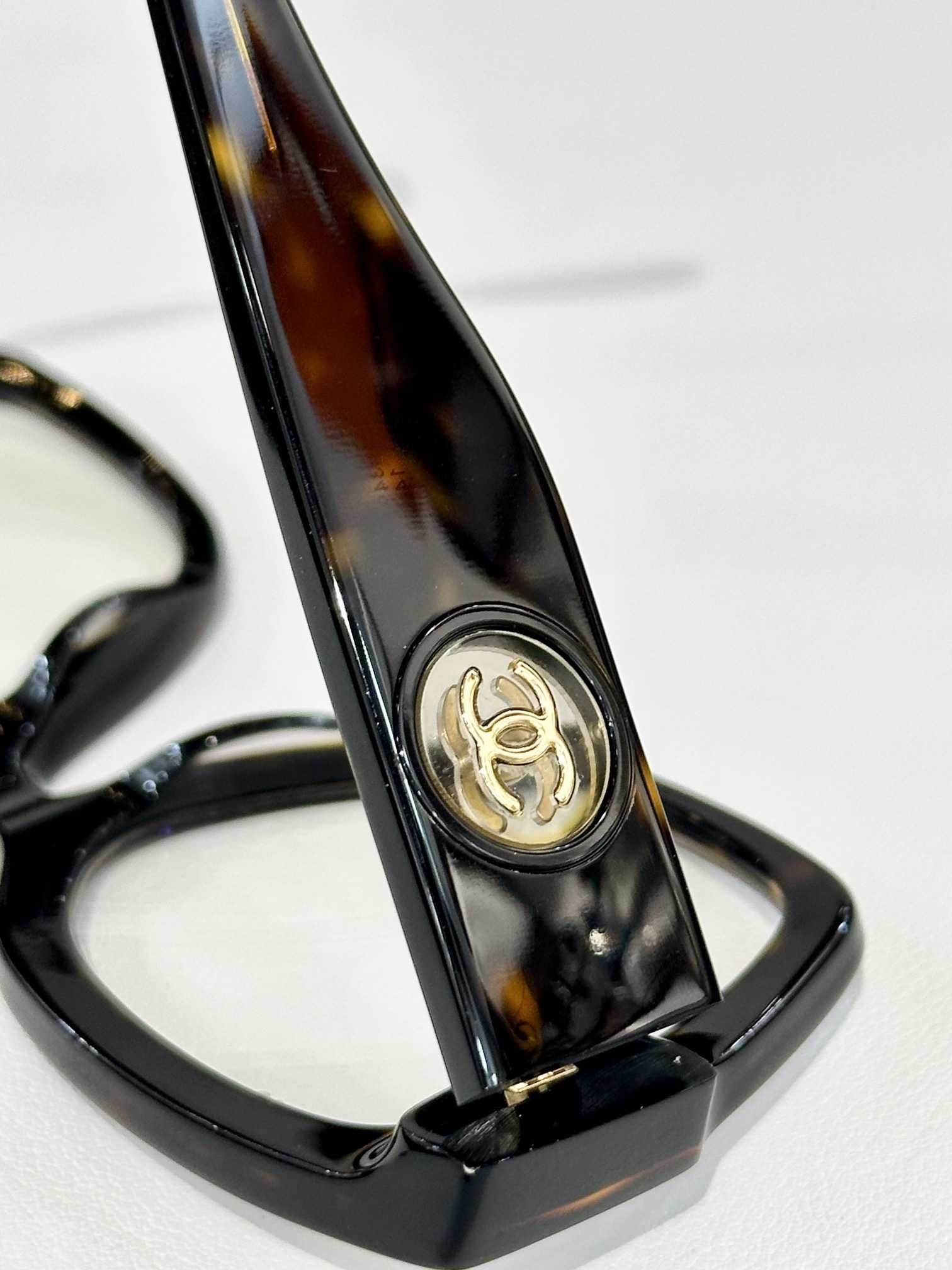 Chanel Luxury Tortoise Shell Cat-Eye Eyeglass Frames