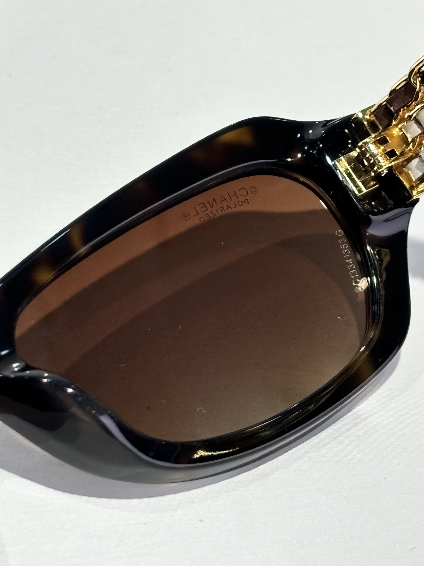 Chanel Rectangle Sunglasses – Dark Tortoise & Calfskin Polarized