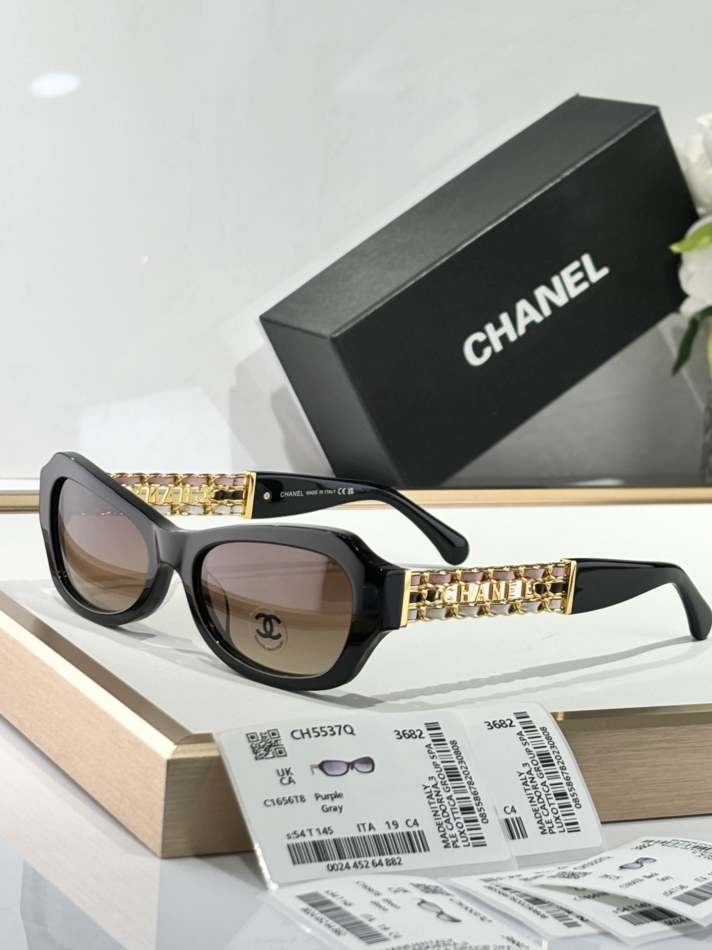embellished Chanel Black Chain Sunglasses – Chanel Black Chain