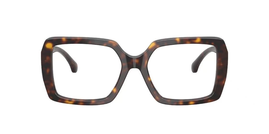 Chanel Oversized Square Eyeglasses – Dark Havana Tortoise Shell