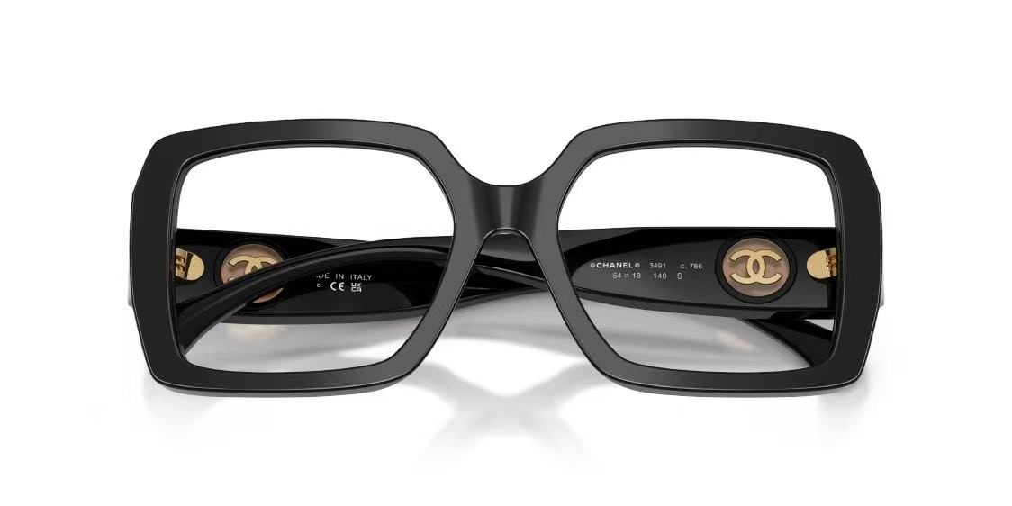 Chanel Oversized Square Eyeglasses – Dark Havana Tortoise Shell