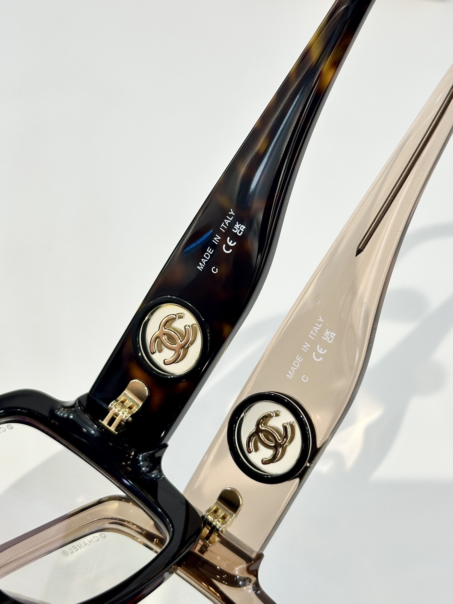 Chanel Luxury Oversized Square Eyeglasses with Gold CC Logo