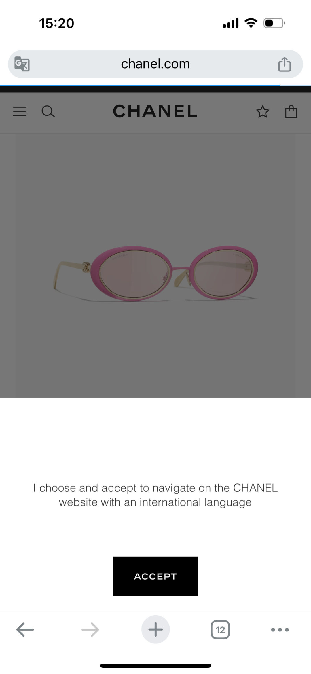 Chanel Pink & Gold Oval Sunglasses – Luxury Metal Frame Eyewear