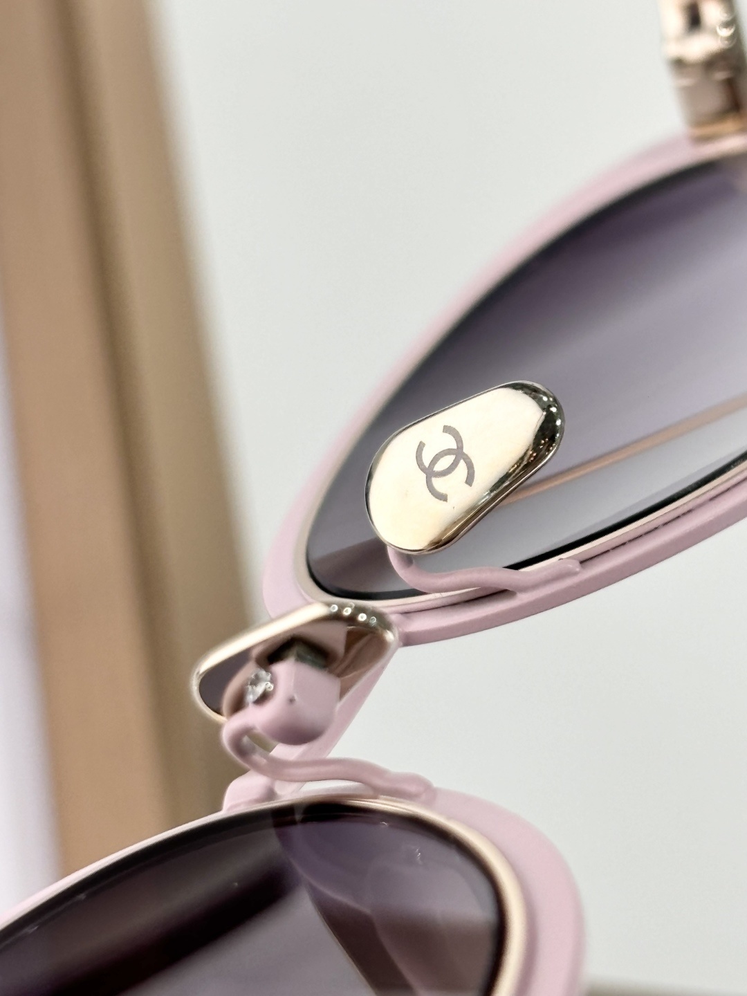 Chanel CH9578B Luxury Oval Sunglasses with Crystal CC Logo