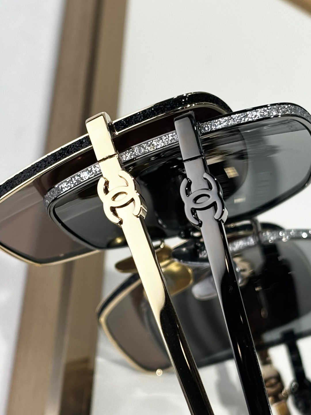 Chanel OCH4288Q Oversized Square Metal Sunglasses – Premium Luxury