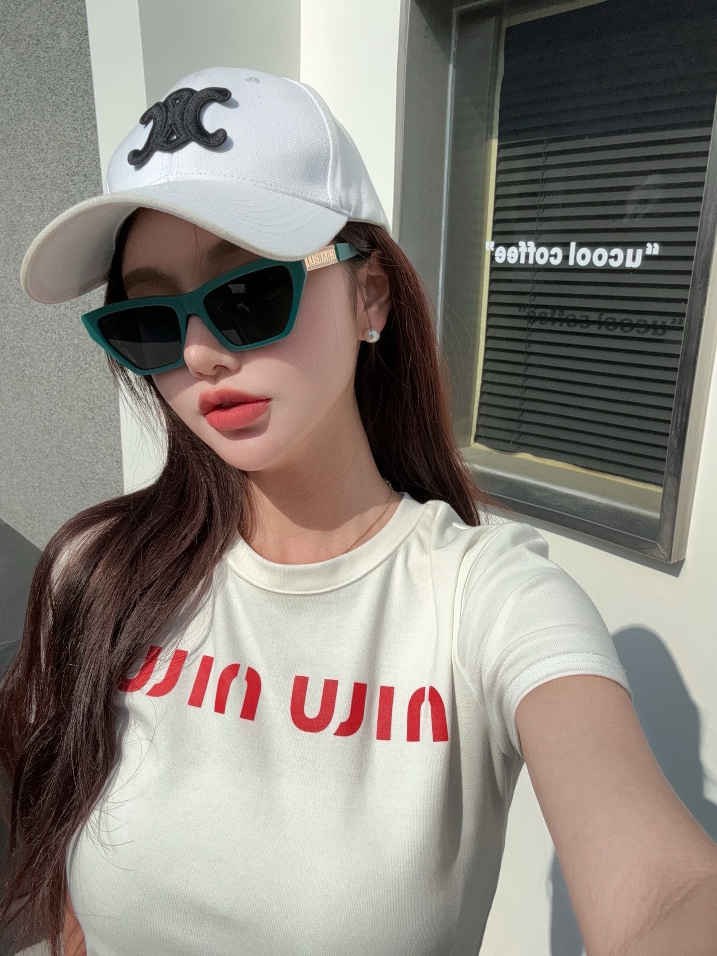 Celine Green Angular Sunglasses – Statement Frames