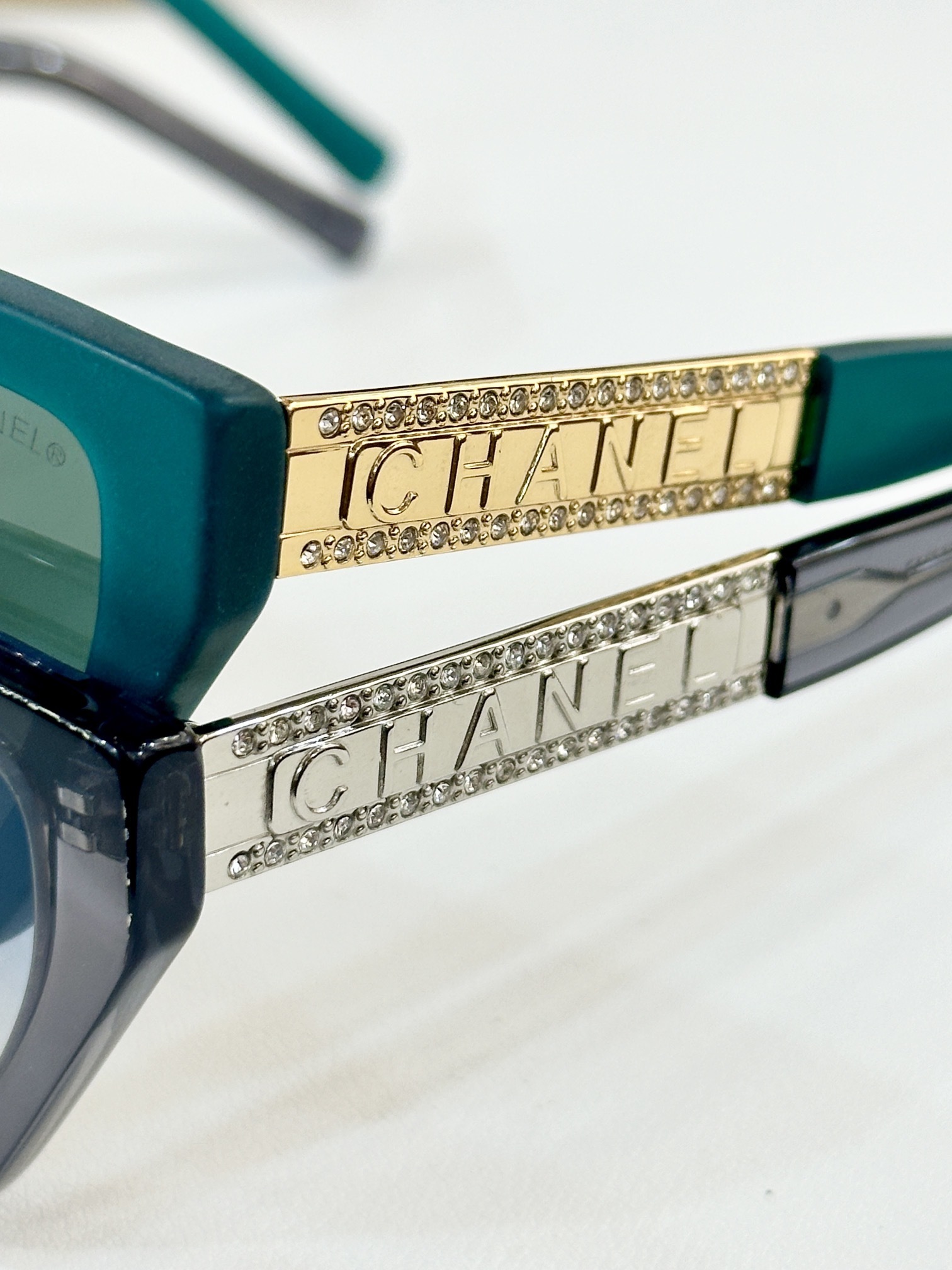 Chanel Luxury Cat-Eye Sunglasses for Women – Crystal Logo Design