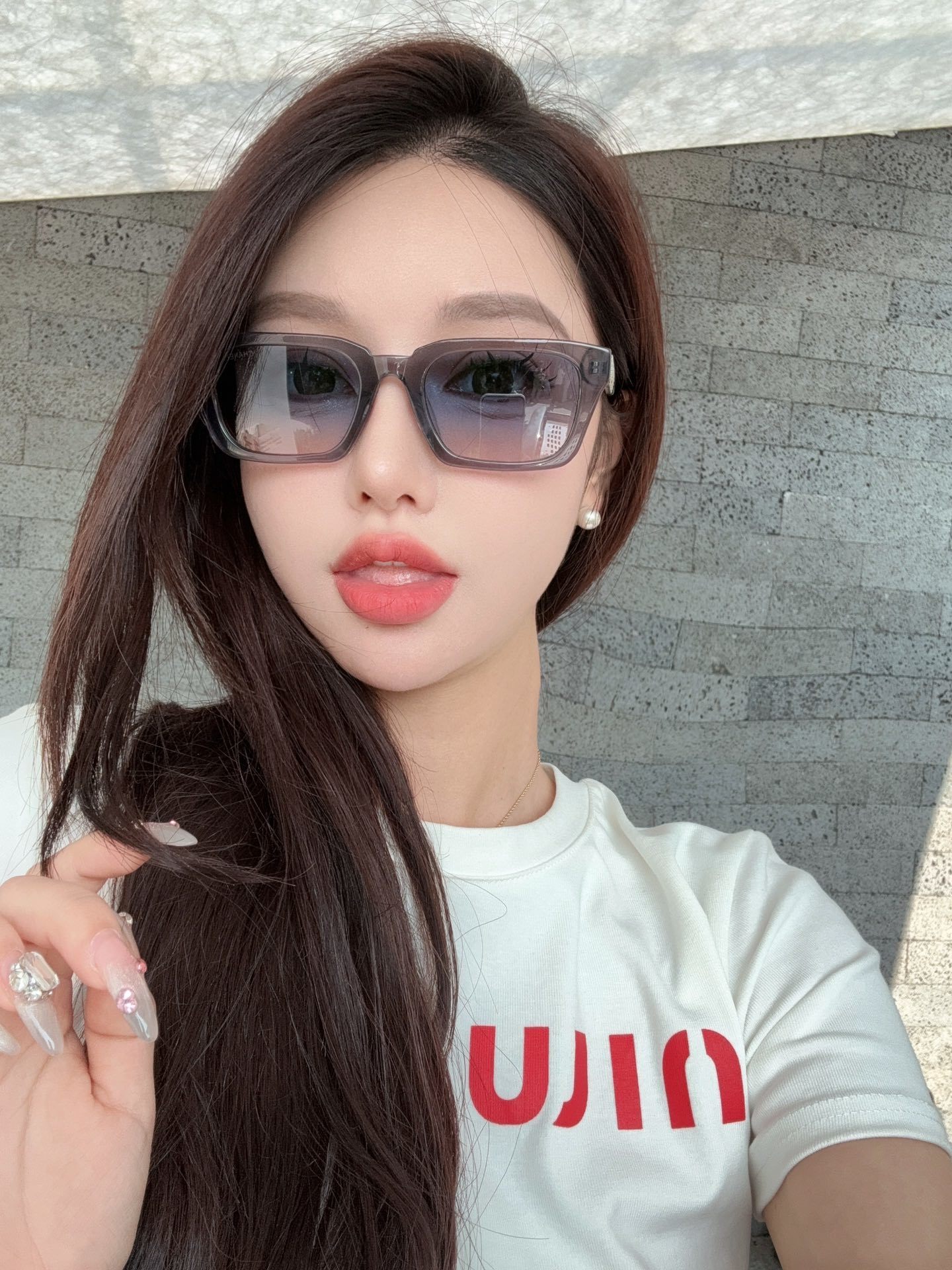 Square Gray Gradient Lens Sunglasses – Modern Style