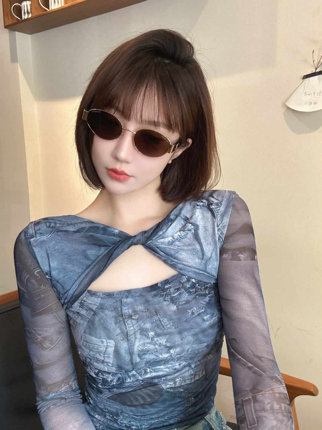 Luxury Vintage Oval Sunglasses for Women – Chic Y2K Retro Eyewear