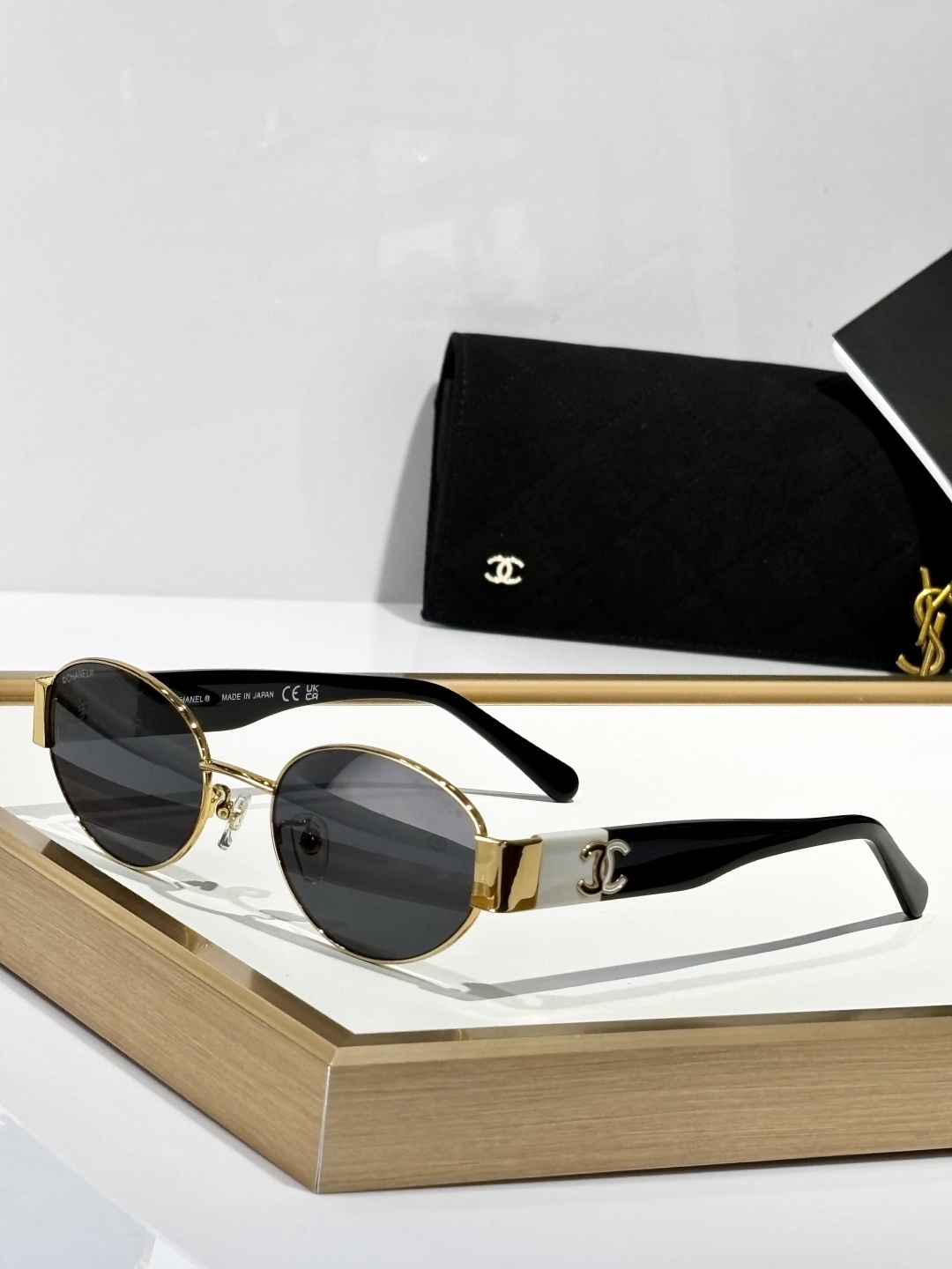 Chanel Luxury Oval Gradient Sunglasses – Made in Japan