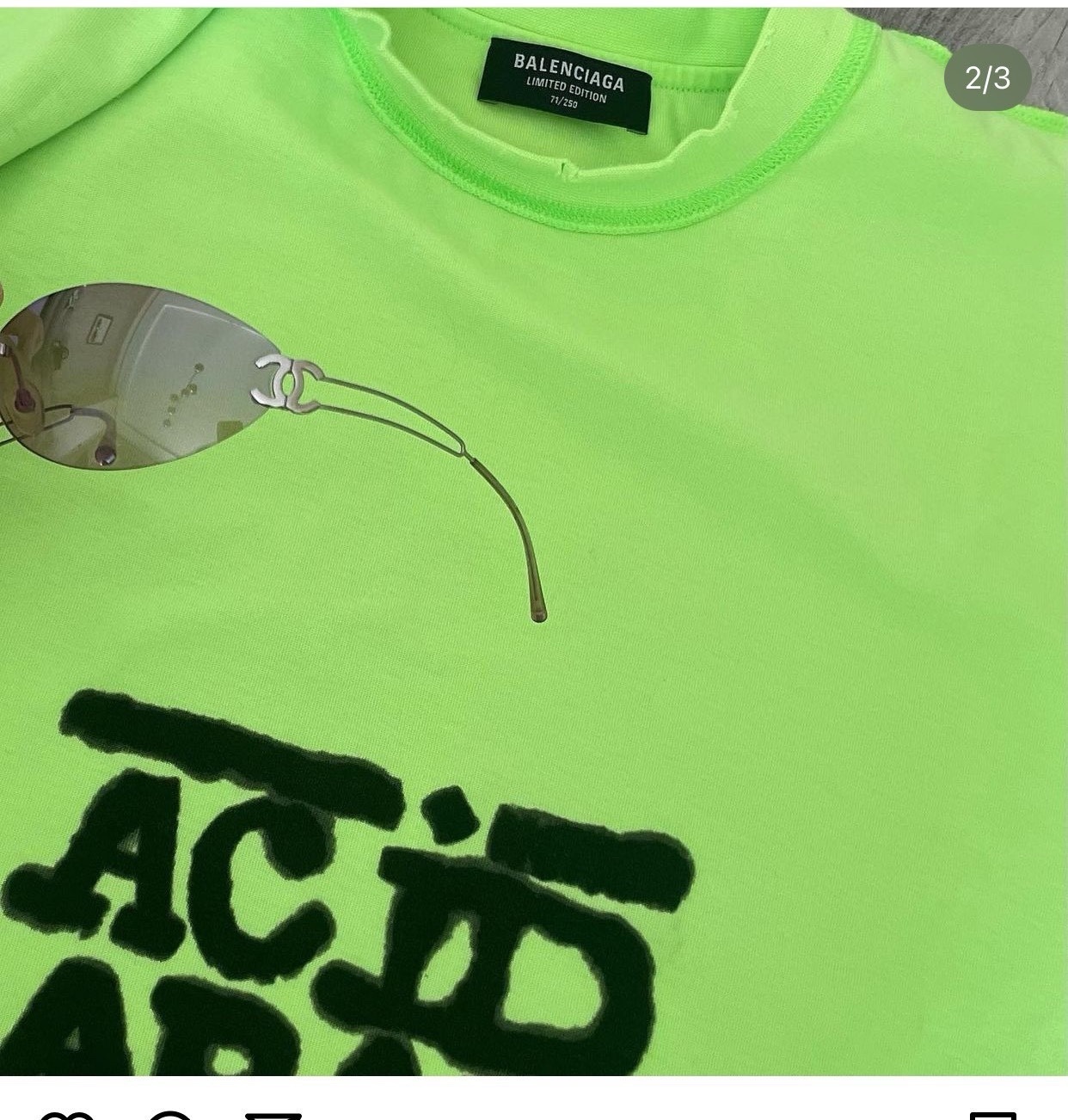 Vintage Chanel Rimless Oval Sunglasses – Y2K Gradient Tint