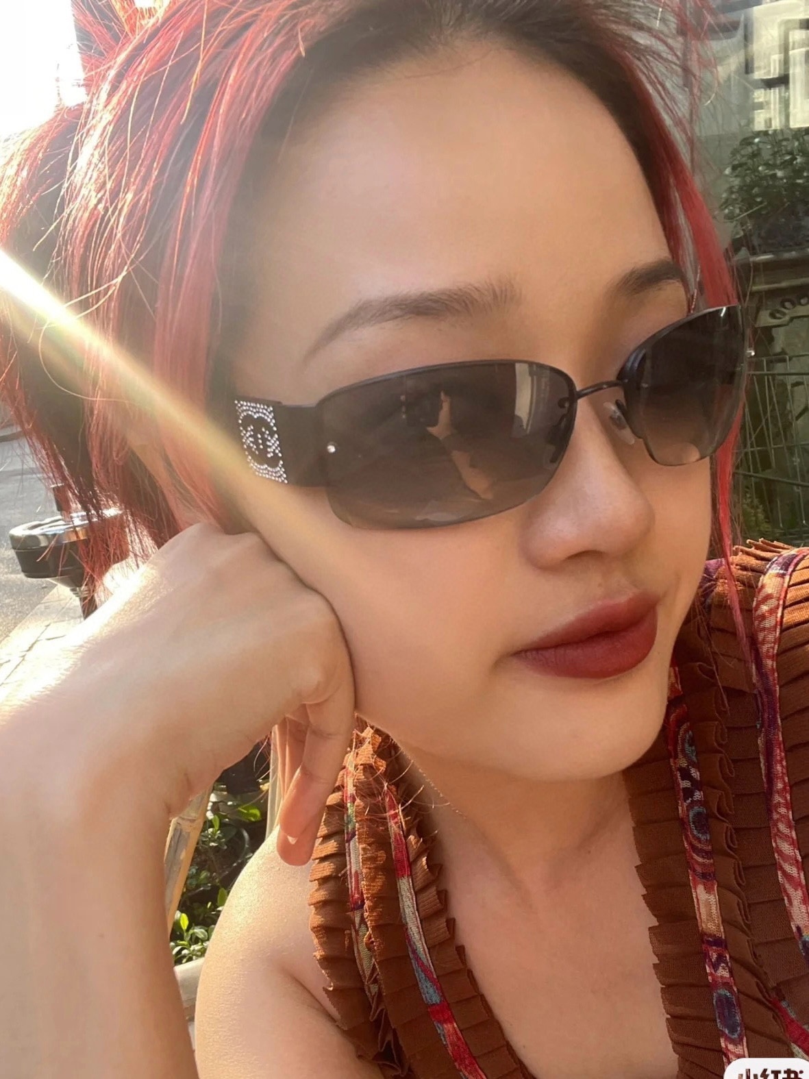 Vintage Chanel Rhinestone CC Rimless Sunglasses – Y2K Style