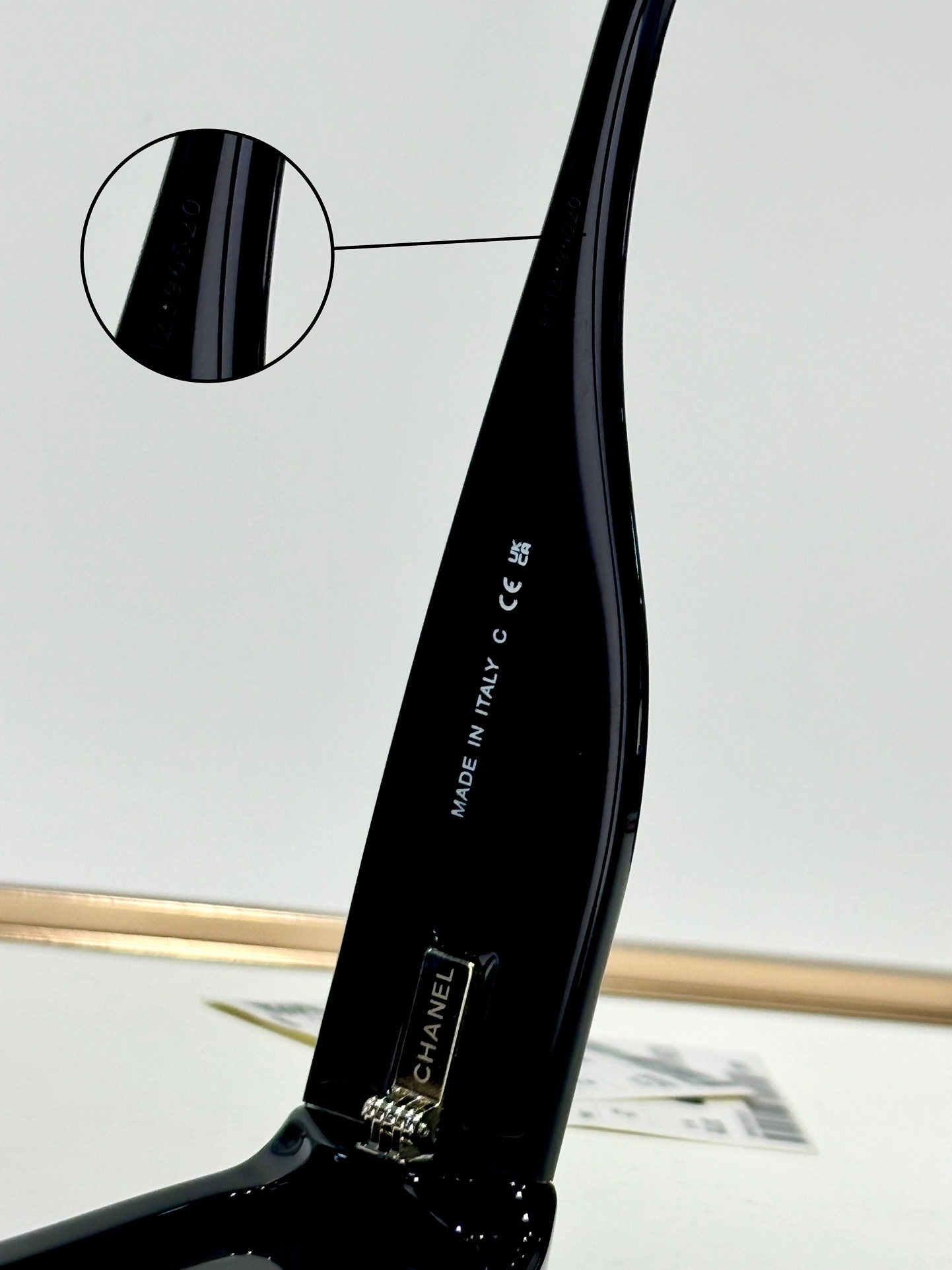 Chanel Black Rectangle Shield Sunglasses – Iconic CC Logo