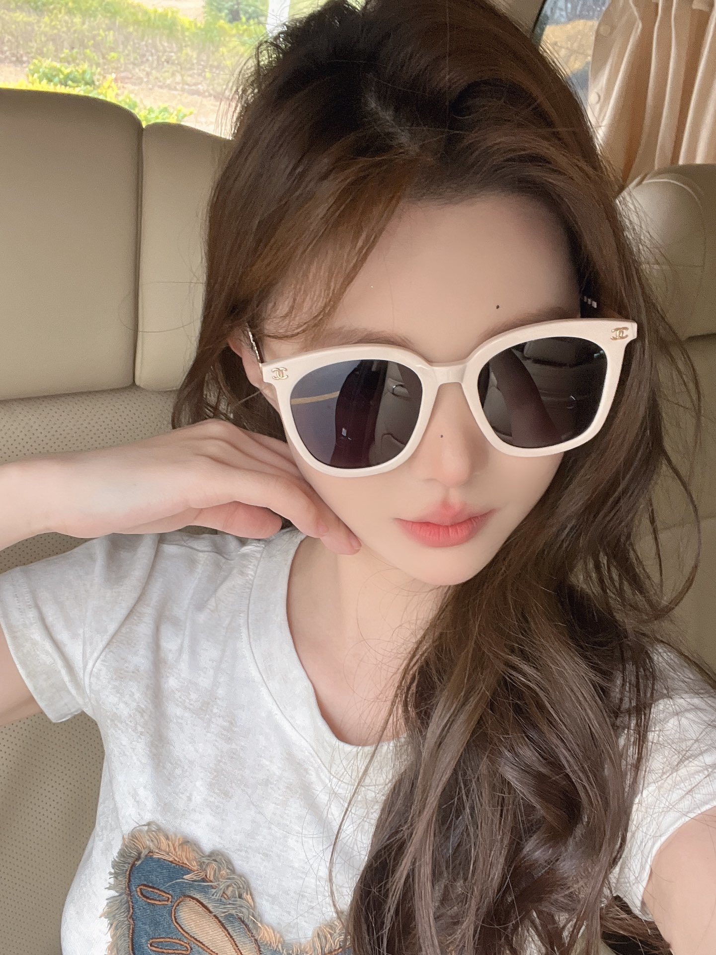 Women’s Chic Nude Pink Square Sunglasses – Designer Style UV400