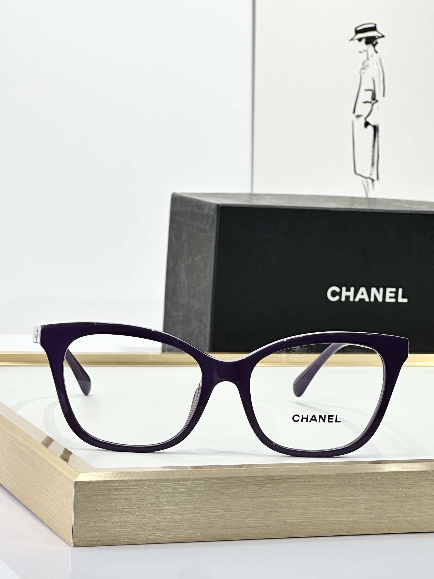 Chanel Luxury Cat-Eye Eyeglass Frames – Designer Optical Glasses