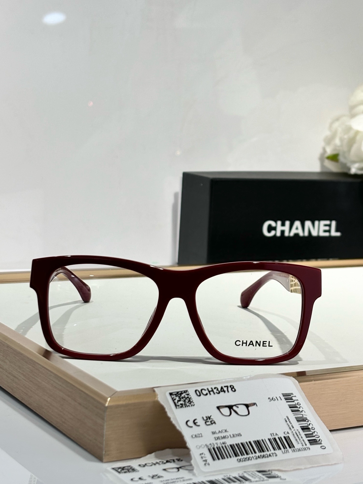 Chanel 0CH3478 Luxury Square Eyeglasses for Women – Optical Frames