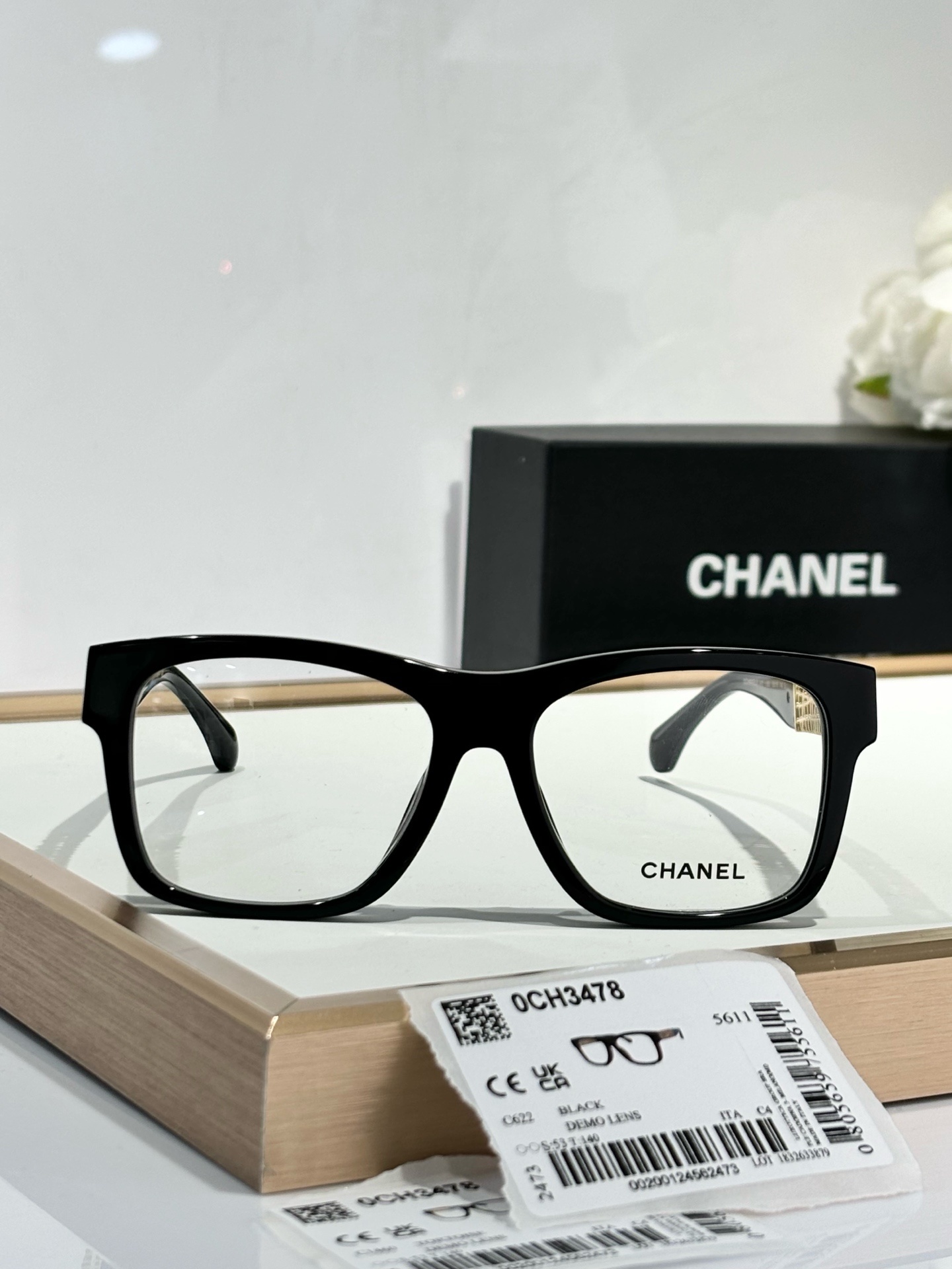 Chanel 0CH3478 Luxury Square Eyeglasses for Women – Optical Frames