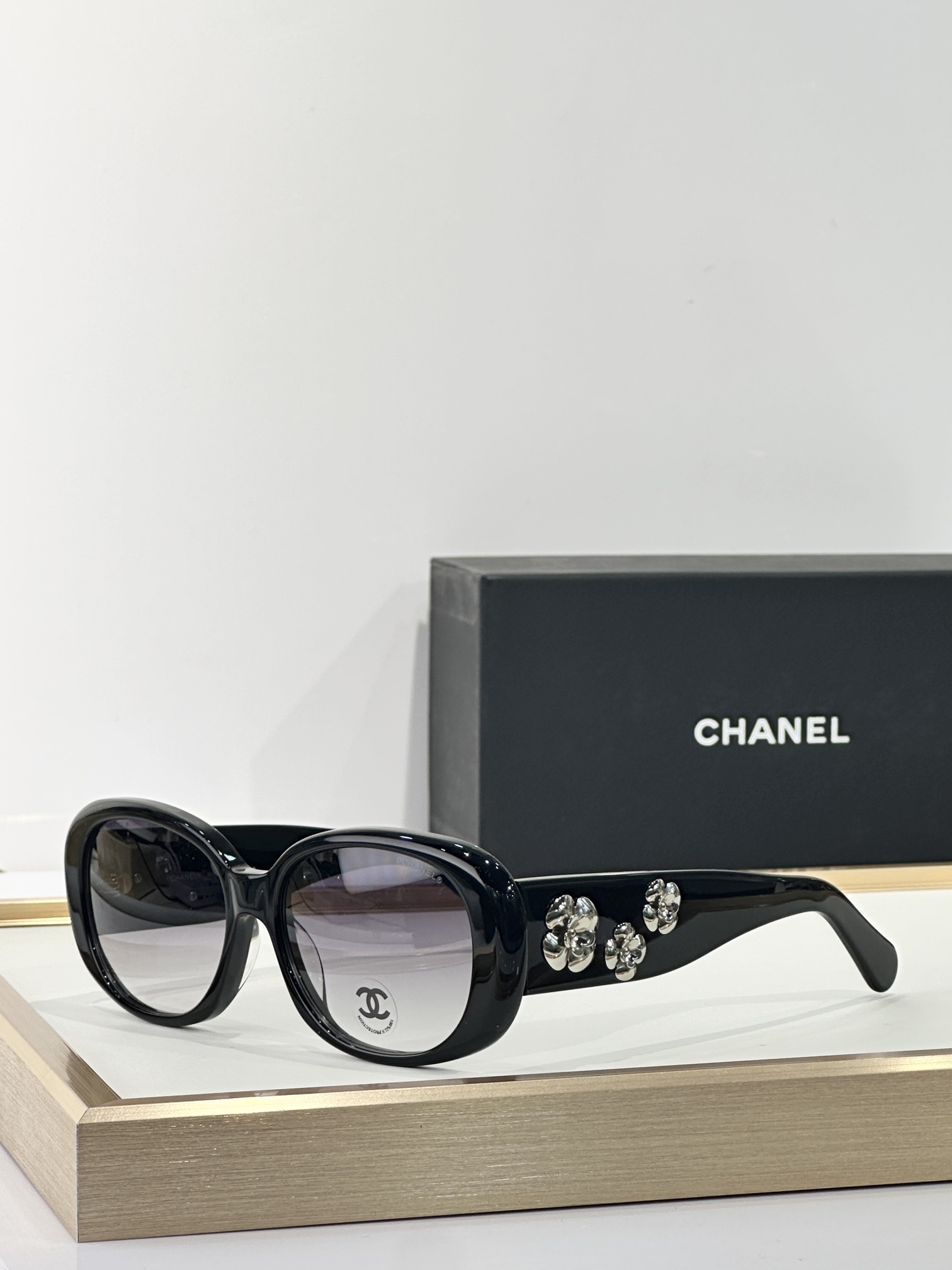 Chanel Camellia Flower Oval Sunglasses – Luxury Women’s Eyewear