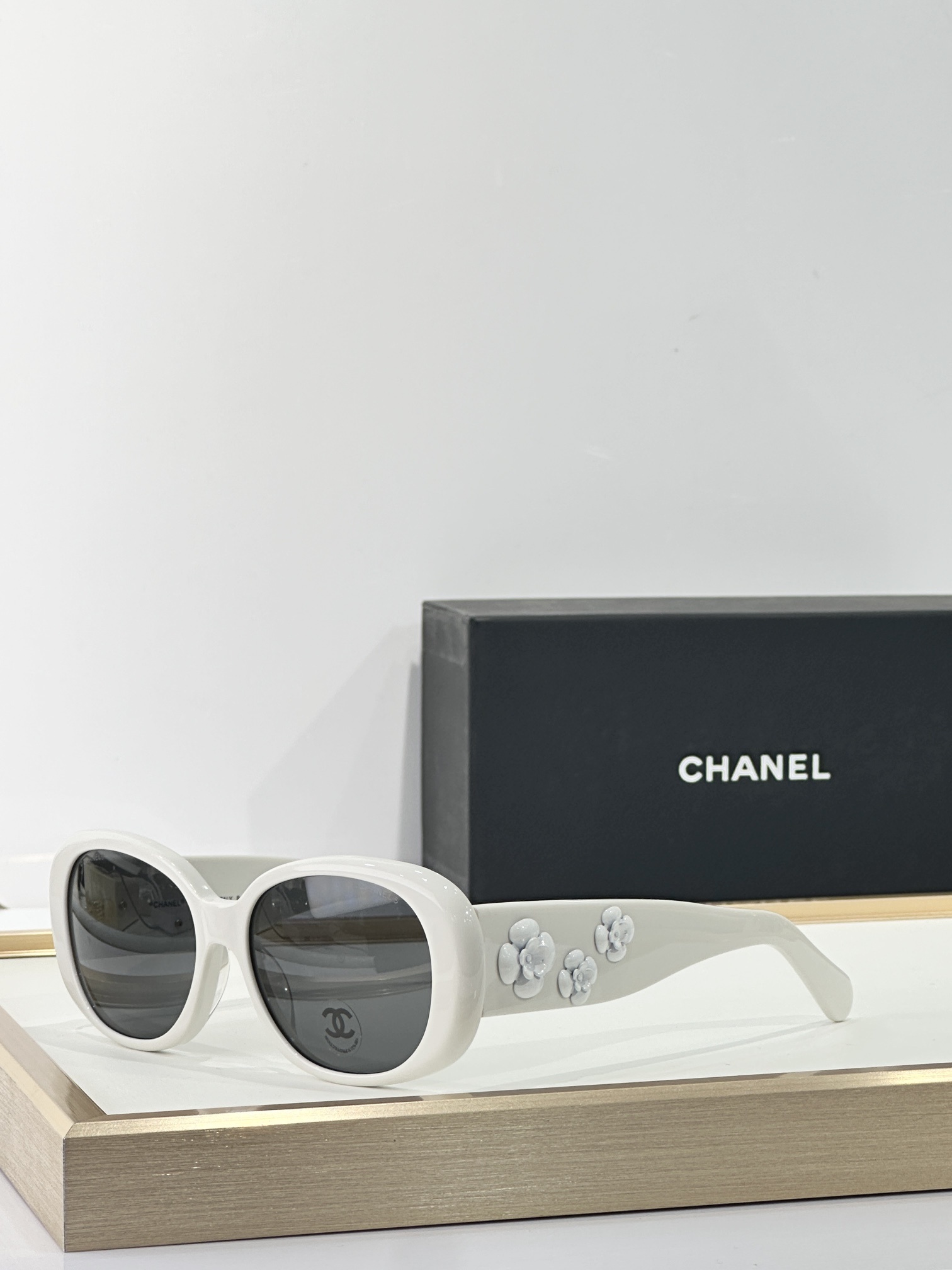 Chanel Camellia Flower Oval Sunglasses – Luxury Women’s Eyewear