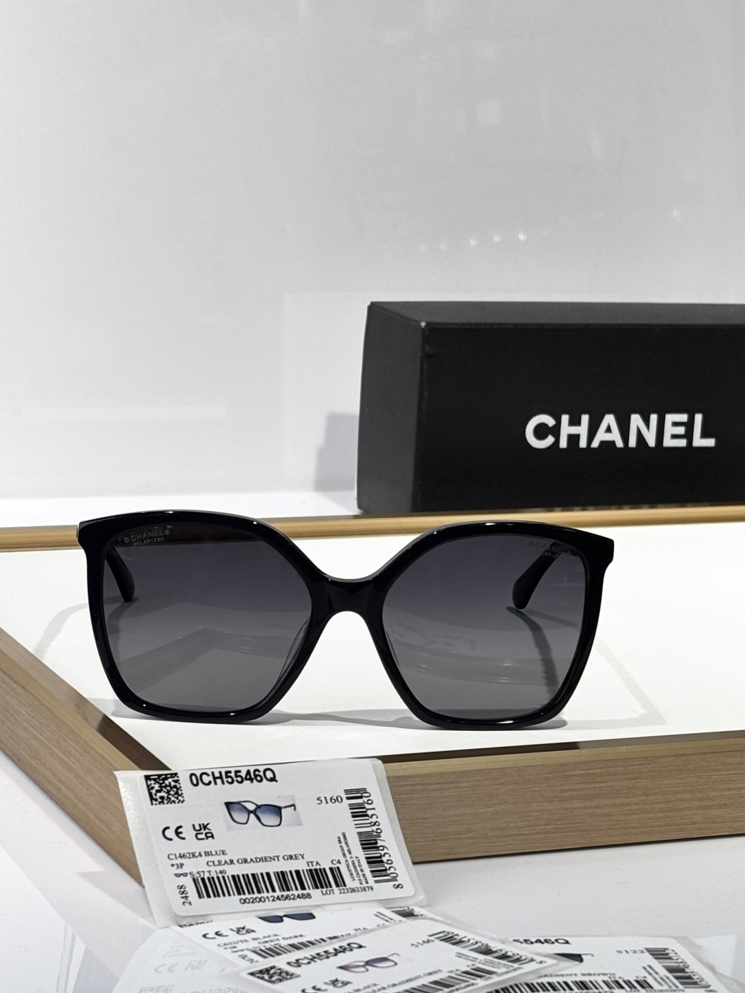 Chanel Women’s 0CH5546Q Square Polarized Gradient Sunglasses