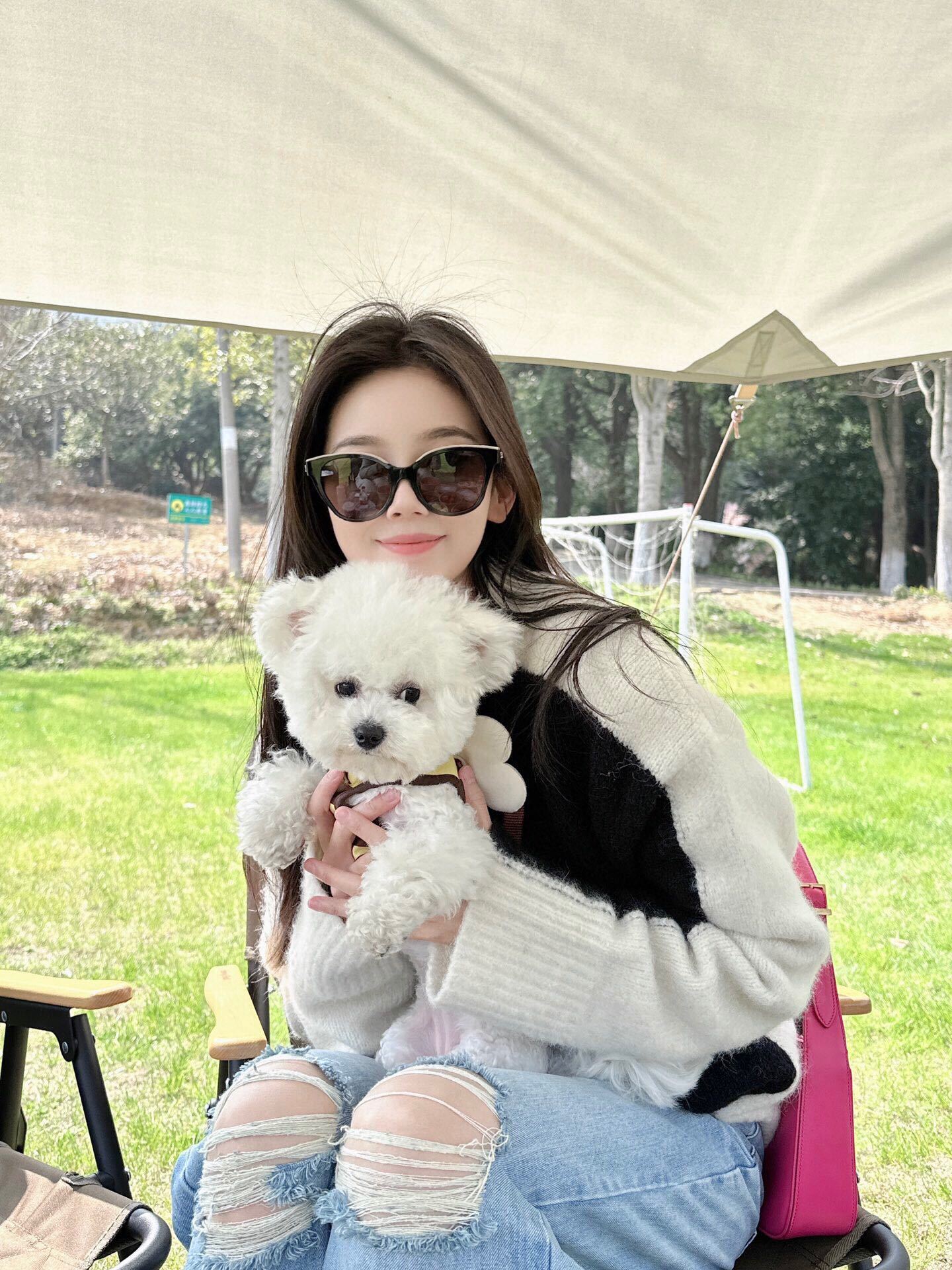 Oversized Black & White Color Block Knit Sweater – Chic Loose Fit