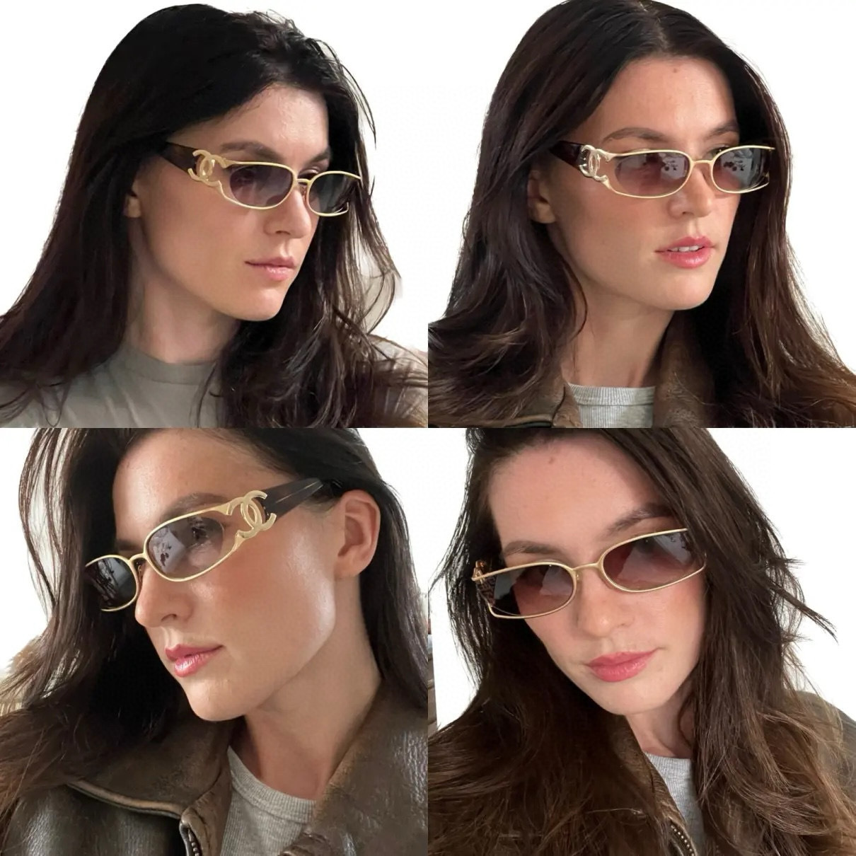 Luxury Retro Oval Sunglasses – Gold Metal Frame Vintage Eyewear