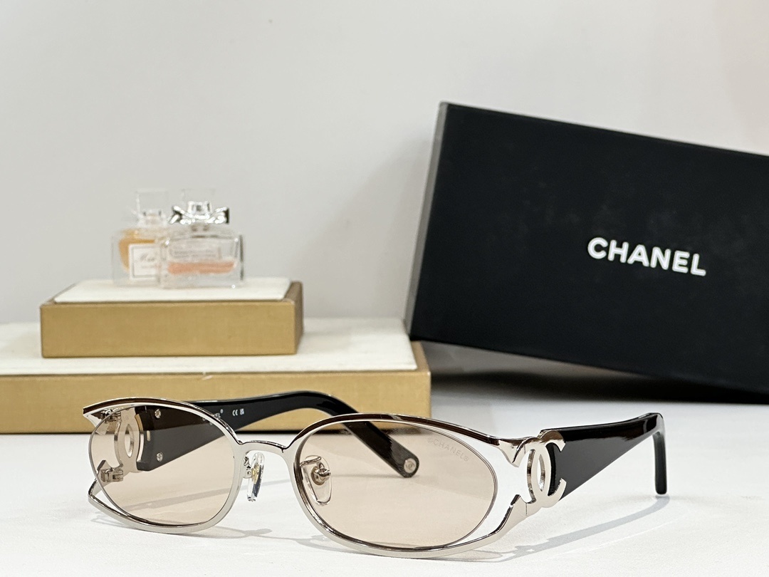 Chanel Vintage Oval Sunglasses – Luxury CC Logo Designer Eyewear