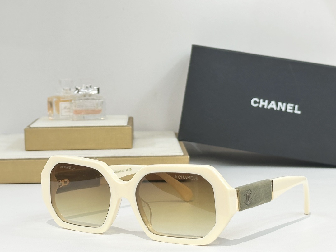Chanel Luxury Oversized Hexagonal Sunglasses – Made in Italy