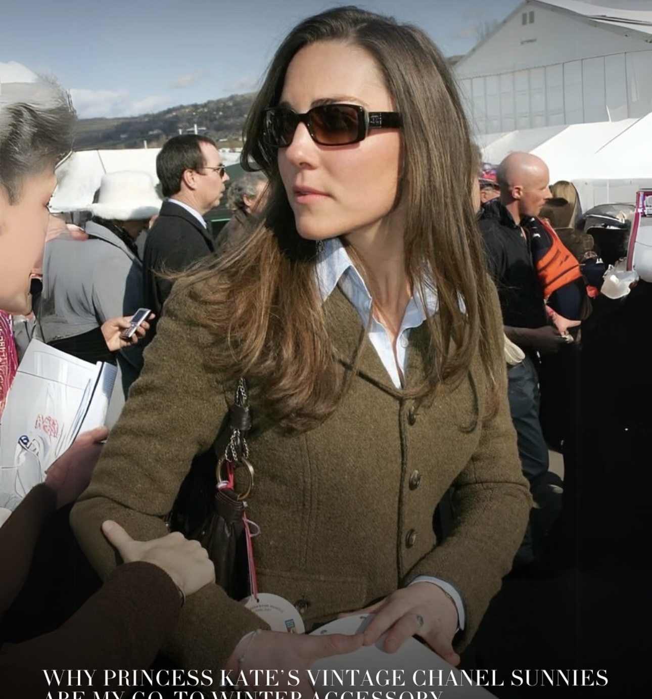 Vintage Chanel Rectangular Sunglasses – Kate Middleton Style