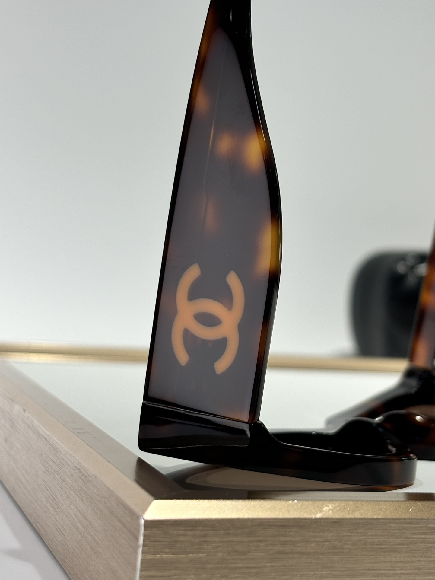 Chanel OCH6057 Tortoise Shell Shield Sunglasses – Large CC Logo