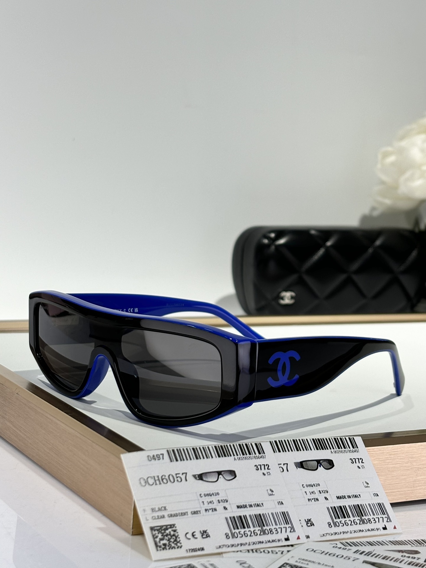 Chanel OCH6057 Shield Sunglasses – Luxury Designer Eyewear