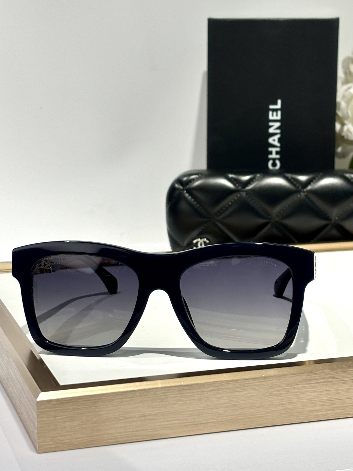 Chanel Luxury Oversized Square Polarized Sunglasses for Women