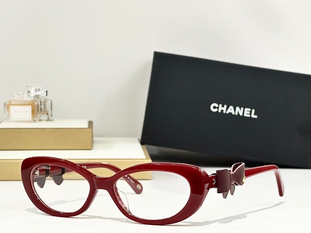 Chanel Cat-Eye Bow Ribbon Eyeglasses – Luxury Designer Frames