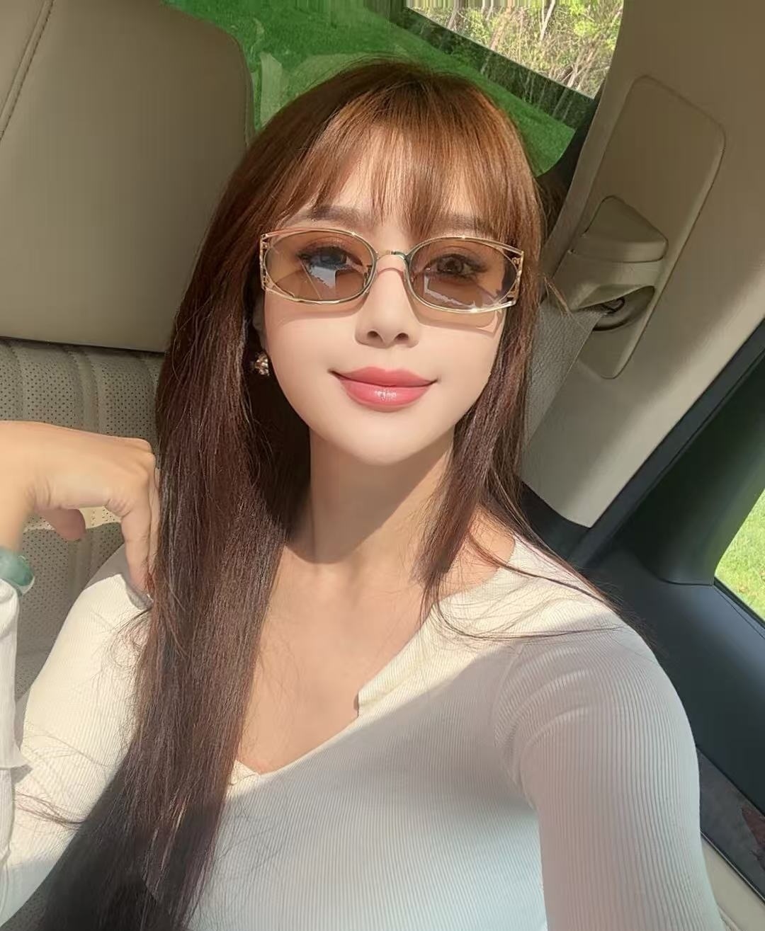 Luxury Vintage Gold Rectangle Sunglasses for Women – Retro Chic