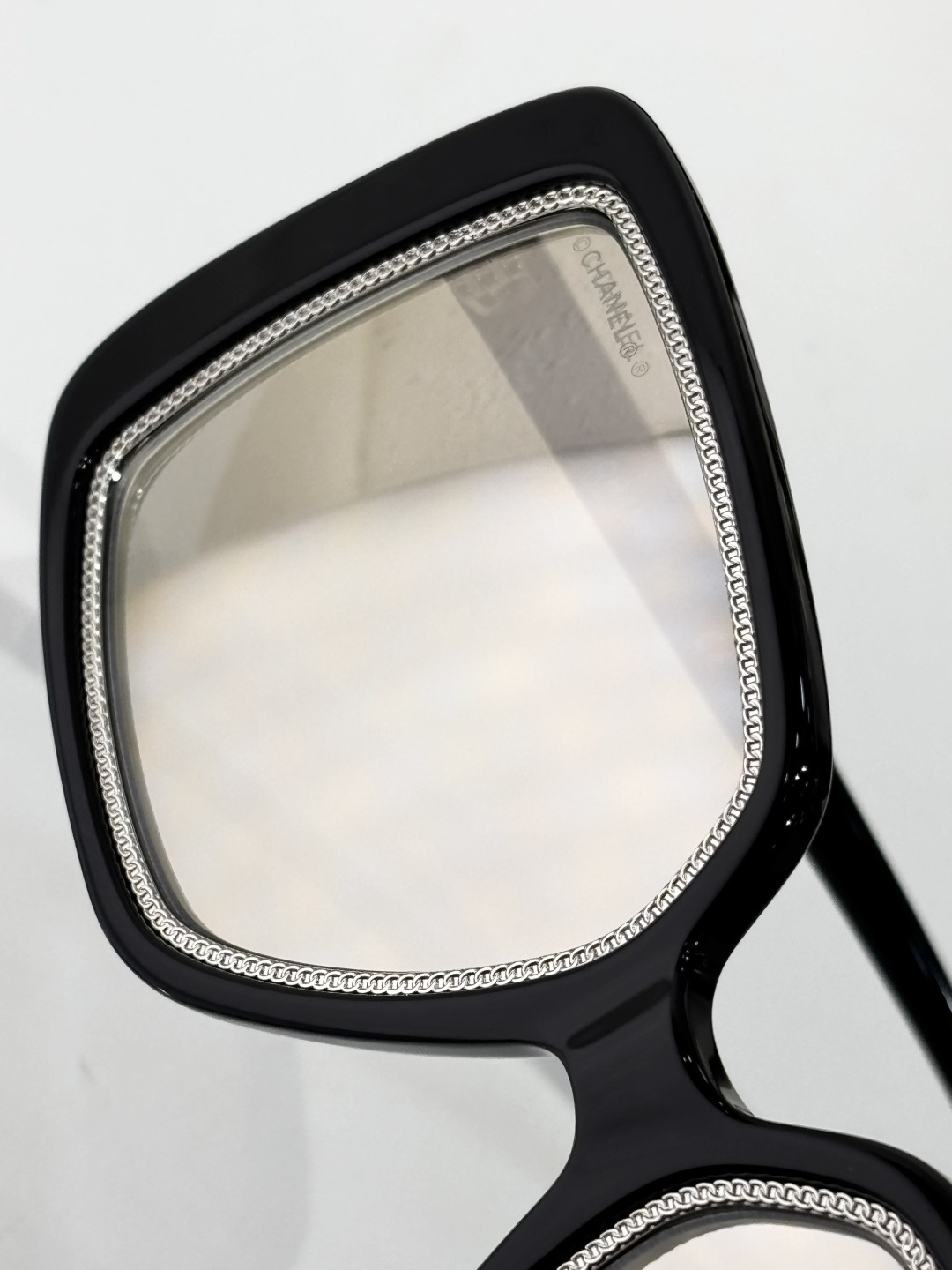 Chanel OCH71709A Oversized Square Sunglasses – Black Grey Mirror Gold