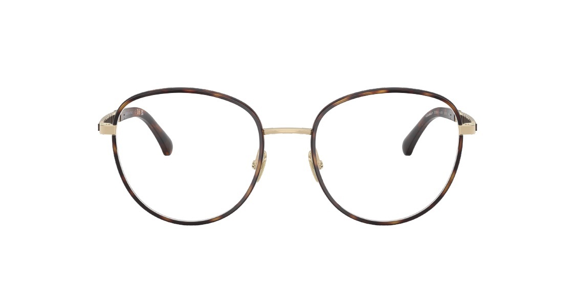 Chanel 2223-Q Black Round Eyeglasses with Chain Link Temples
