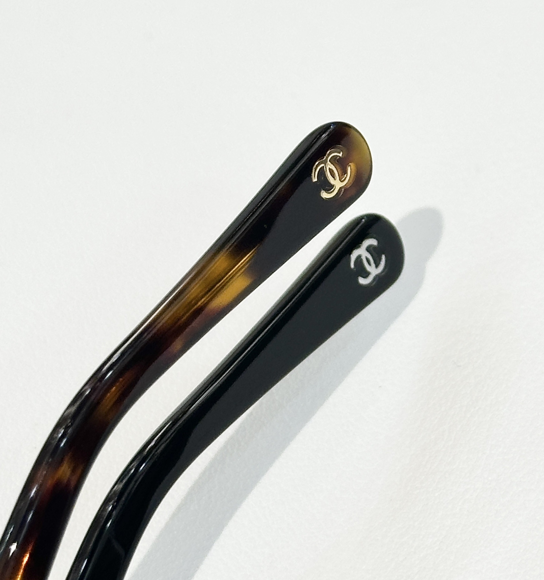 Chanel 2223-Q Black Round Eyeglasses with Chain Link Temples