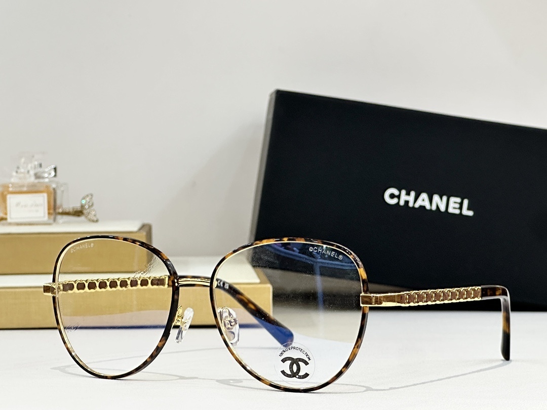 Chanel Luxury Metal Round Eyeglass Frames – Elegant Optical Design