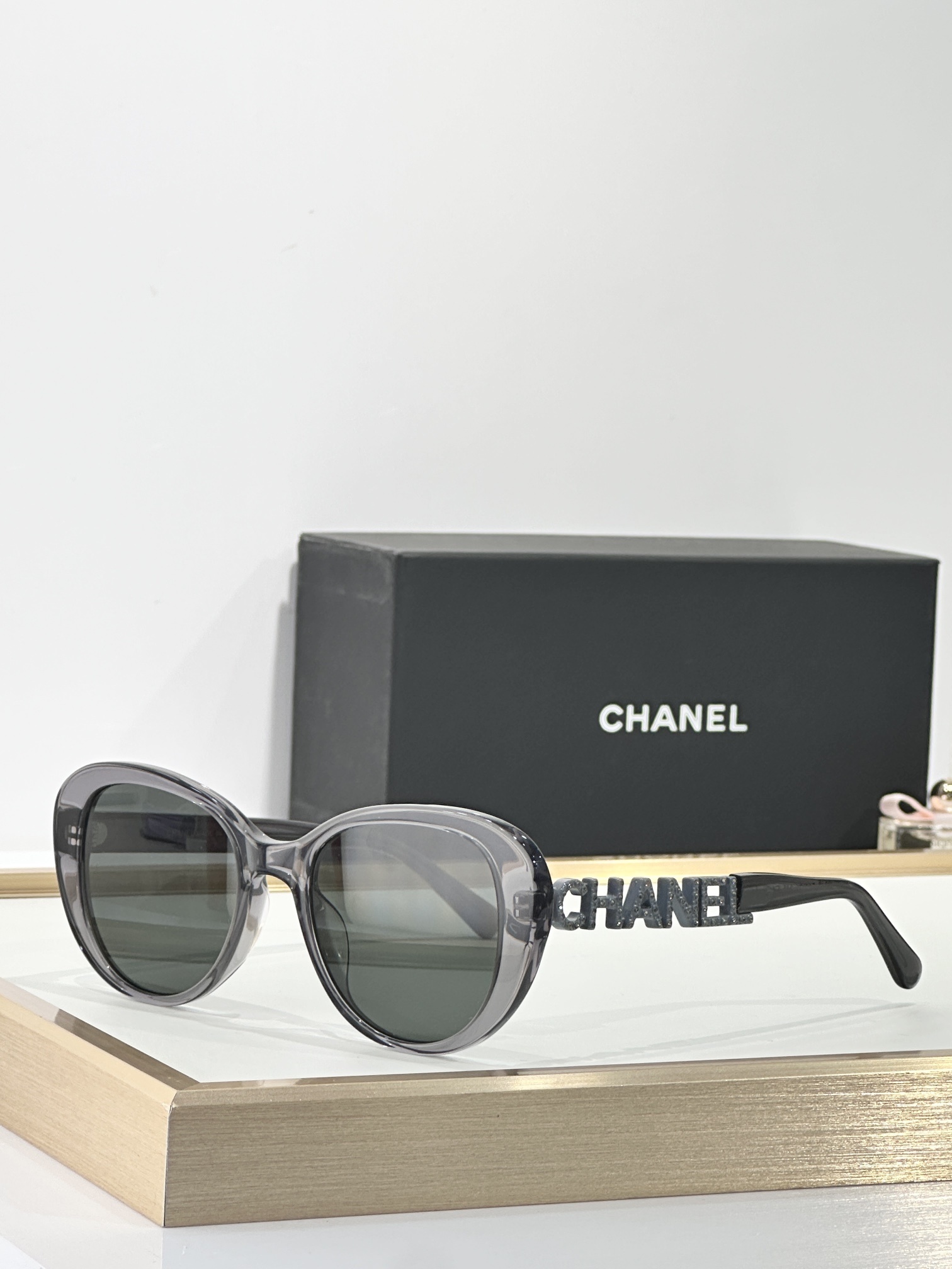 Chanel Signature Logo Oval Sunglasses – Luxury Women’s Eyewear