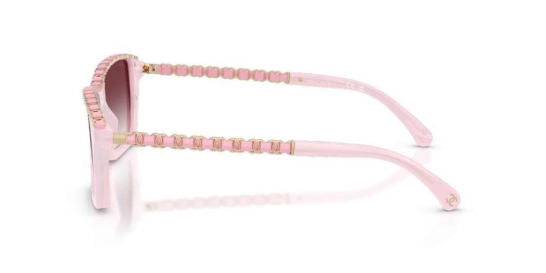 Chanel Iconic Chain Square Sunglasses in Black and Silver