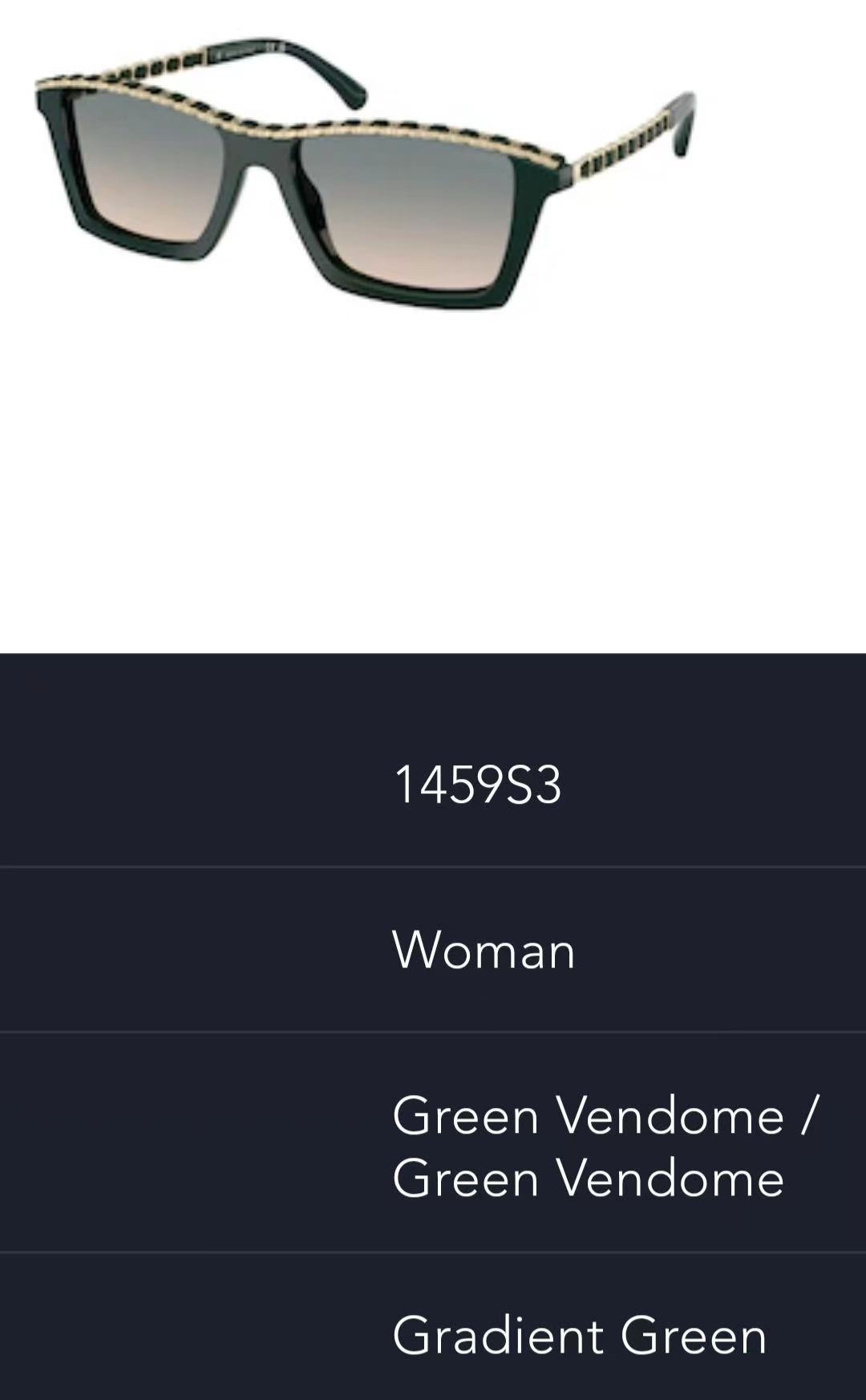 Chanel Women’s Square Sunglasses – Green Vendome 1459S3