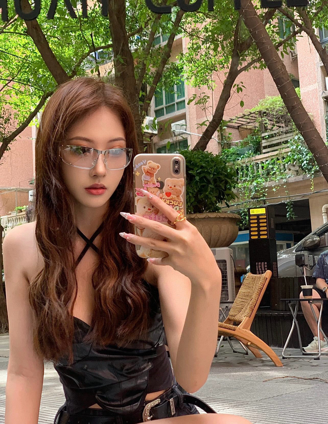 Y2K Futuristic Rectangle Sunglasses – Cyberpunk Rimless Shades