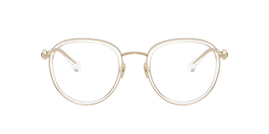Chanel Gold Round Eyeglasses – Crystal Clear Lens