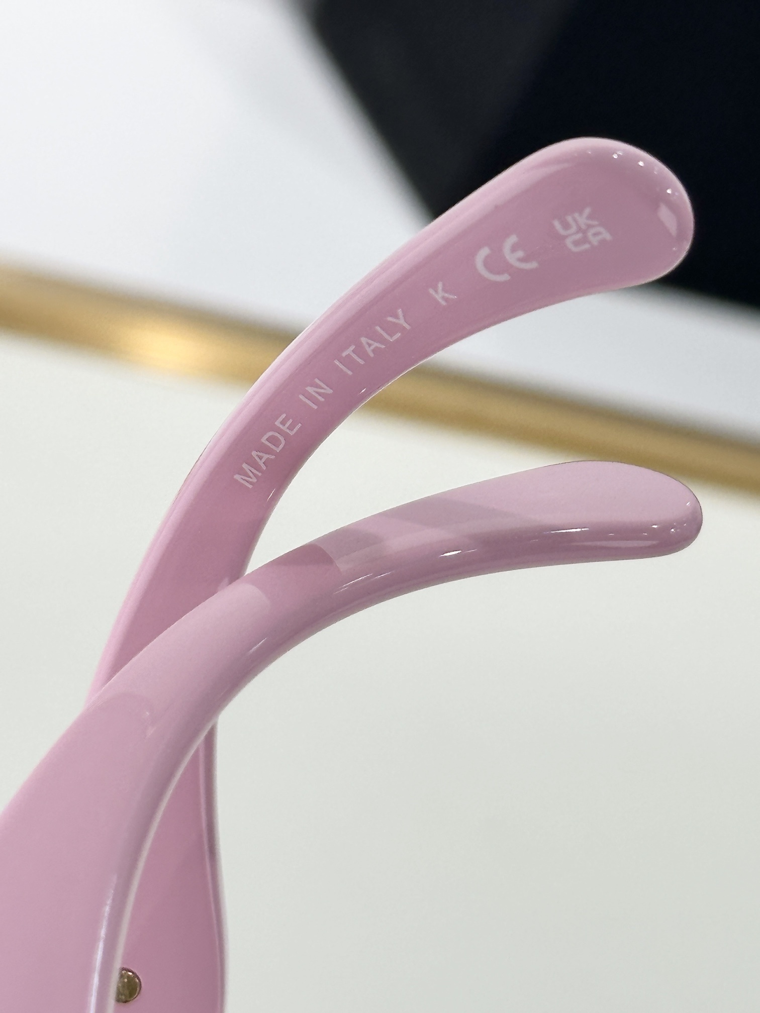 Luxury Chanel Pink Square Sunglasses with Quilted Temples