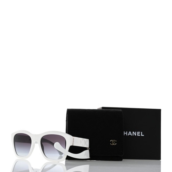 Luxury White Square Sunglasses – Elegant Designer Eyewear for Women